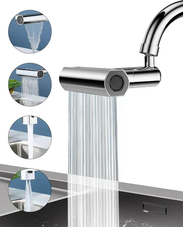 Multifunctional 4 Mode Water Faucet Adapter