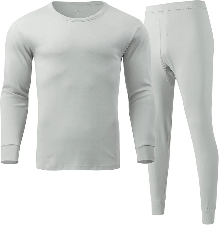 Unisex thermal inner suit for comfort with microfibers stretchy comfortable