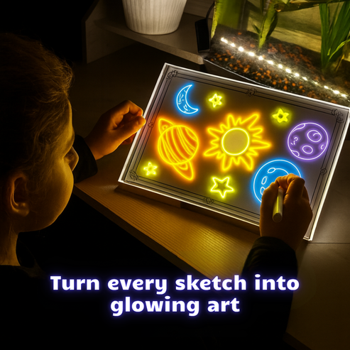 DIY Glowing Writing Board Fun and Creative for Kids