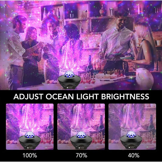 Galaxy Projector Star Light Speaker With Remote Control, Big Bowl Music Speakers, Adjustable Brightness Multiple Modes Colorful