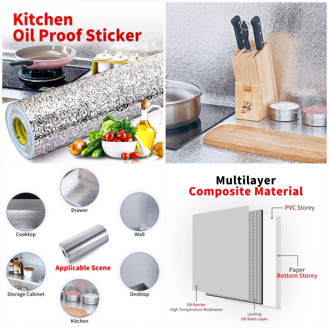 Self-adhesive Marble Roll  Size: 60×200cm