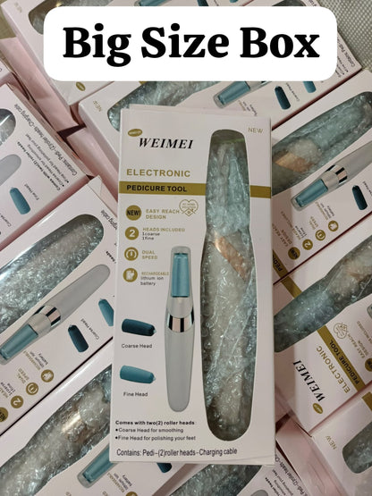 Rechargeable Electric Foot File Callus Remover Pedicure Machine Apparatus for Heels Grinding Device Foot Corns Remove Roller Feet Care  Original China BIG SIZE