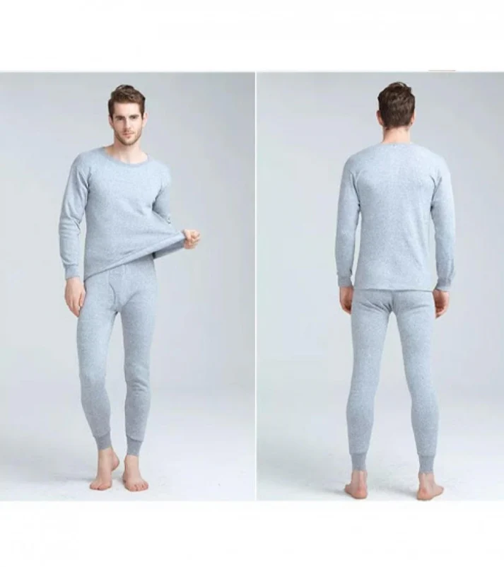 Unisex thermal inner suit for comfort with microfibers stretchy comfortable