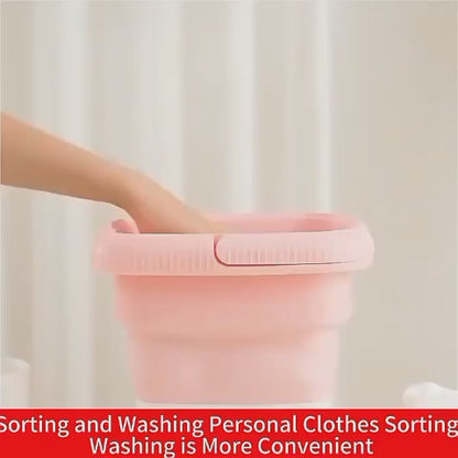 Foldable Electric Mini Washing Machine With Dryer Option  (Box Packing)