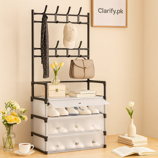Dustproof Coat Rack & Shoe Rack   (Box Packing)
