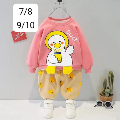 Little Duck Print Sweatshirt Set [2pack]