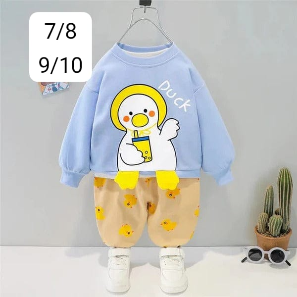 Little Duck Print Sweatshirt Set [2pack]