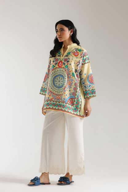 MOST DEMANDING PRINTED 2 PCS  WITH FARSHI SHALWAR