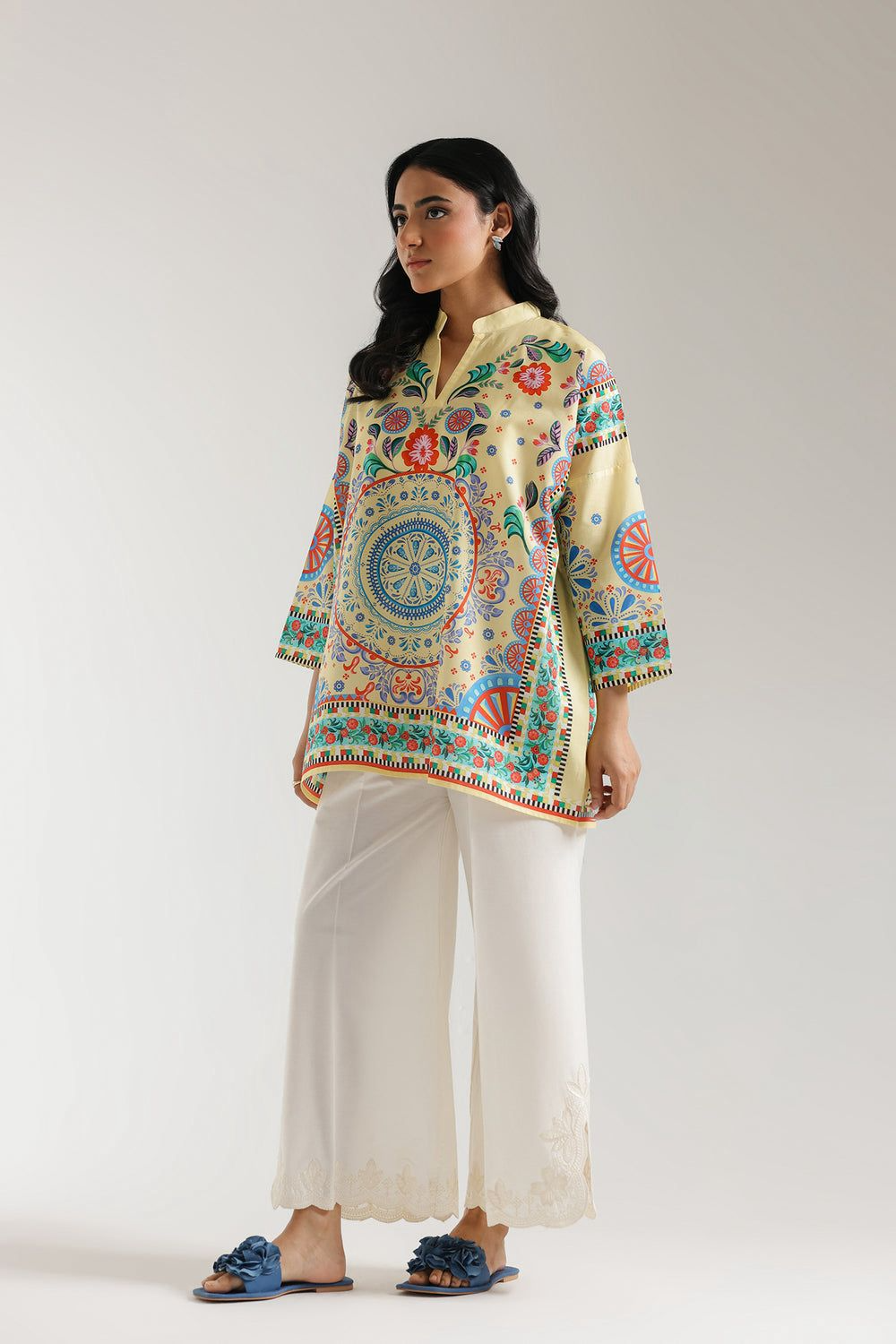 MOST DEMANDING PRINTED 2 PCS  WITH FARSHI SHALWAR