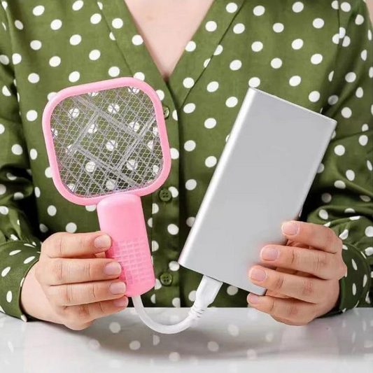 USB Mosquito Swatter Trap Pest Control Portable Electric Shock Insect Racket
